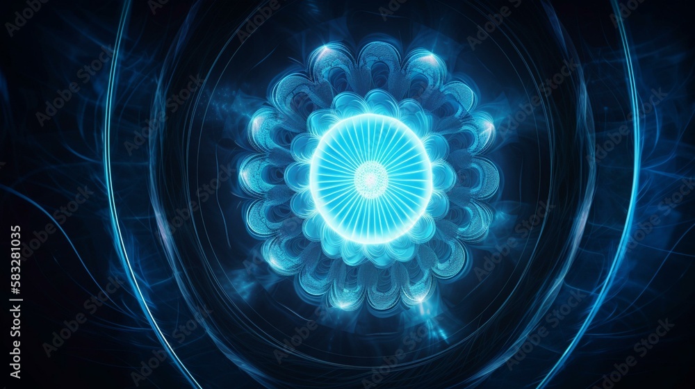 Visualize a cool, blue light at your throat chakra, helping you communicate with clarity and ease. Generative AI Visualize a cool, blue light at your throat chakra, helping you communicate with clarity and ease. Generative AI