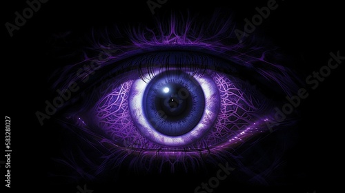 Picture a deep, purple light at your third eye, enhancing your intuition and spiritual insight. Generative AI