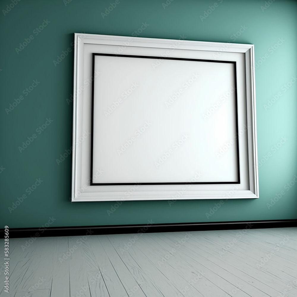 large art frame - picture frame on wall - black white frame - gallery style large art frame - picture frame on wall - black white frame - gallery style