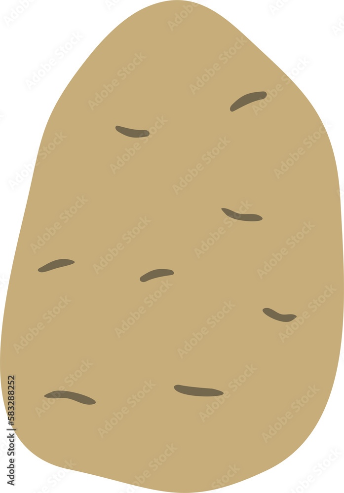 Hand drawn potatoes on a transparent background. Hand drawn potatoes on a transparent background.