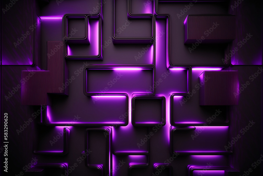 Purple glowing tiles. Futuristic/modern technology background Purple glowing tiles. Futuristic/modern technology background