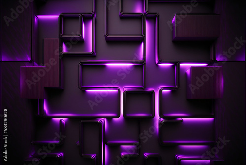 Purple glowing tiles. Futuristic/modern technology background