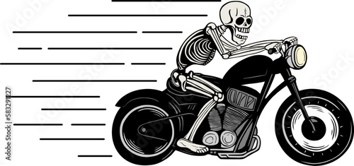 Rider skeleton draw