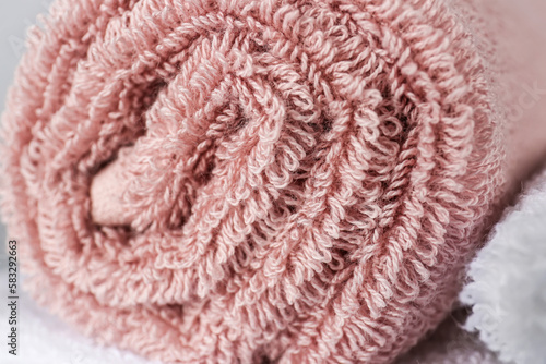 Cotton soft towels as background