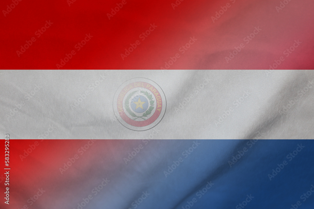 Austria and Paraguay political flag international negotiation PRY AUT Austria and Paraguay political flag international negotiation PRY AUT