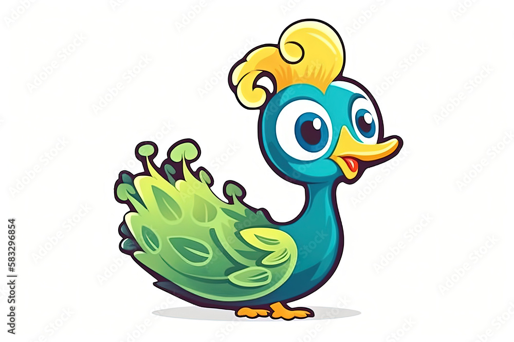 cute peacock vector illustration cute peacock vector illustration