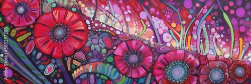 Wallpaper Mural An abstract geometric header or border pattern. Generative AI.  Torontodigital.ca