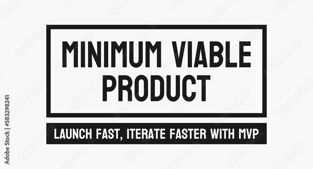 Fototapeta premium Minimum Viable Product: Development strategy for a product with minimum features.