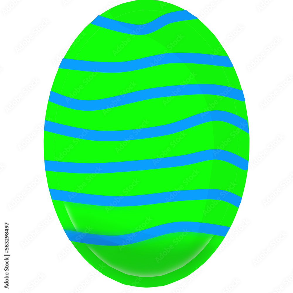 huevo de pascua color verde con tiras azules huevo de pascua color verde con tiras azules