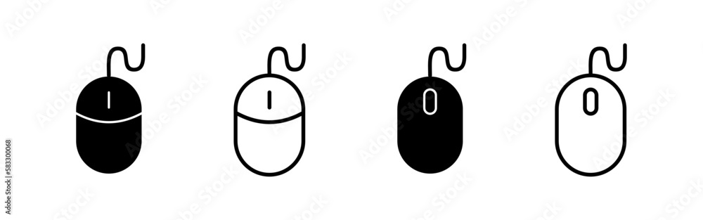 Mouse icon vector for web and mobile app. click sign and symbol. pointer icon vector. Mouse icon vector for web and mobile app. click sign and symbol. pointer icon vector.