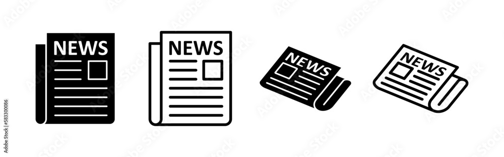 Newspaper icon vector for web and mobile app. news paper sign and symbolign Newspaper icon vector for web and mobile app. news paper sign and symbolign
