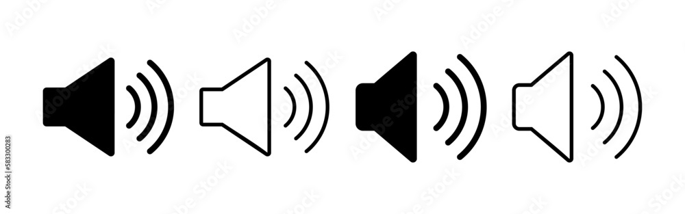 Speaker icon vector for web and mobile app. volume sign and symbol. loudspeaker icon. sound symbol Speaker icon vector for web and mobile app. volume sign and symbol. loudspeaker icon. sound symbol
