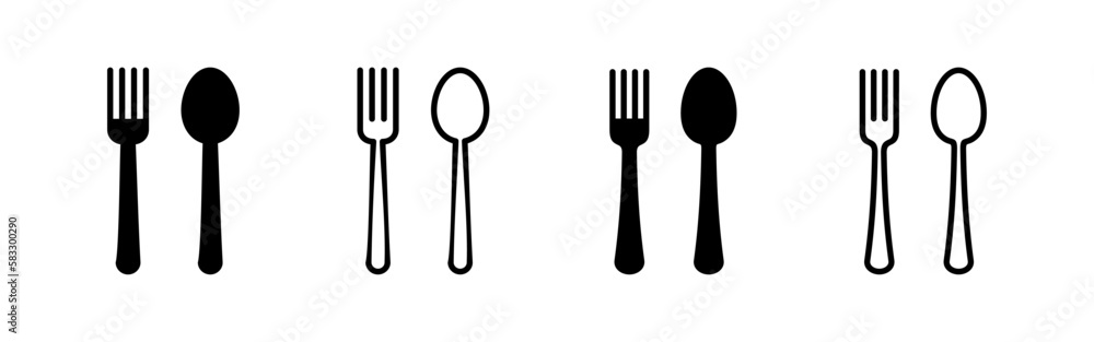 spoon and fork icon vector for web and mobile app. spoon, fork and knife icon vector. restaurant sign and symbol spoon and fork icon vector for web and mobile app. spoon, fork and knife icon vector. restaurant sign and symbol