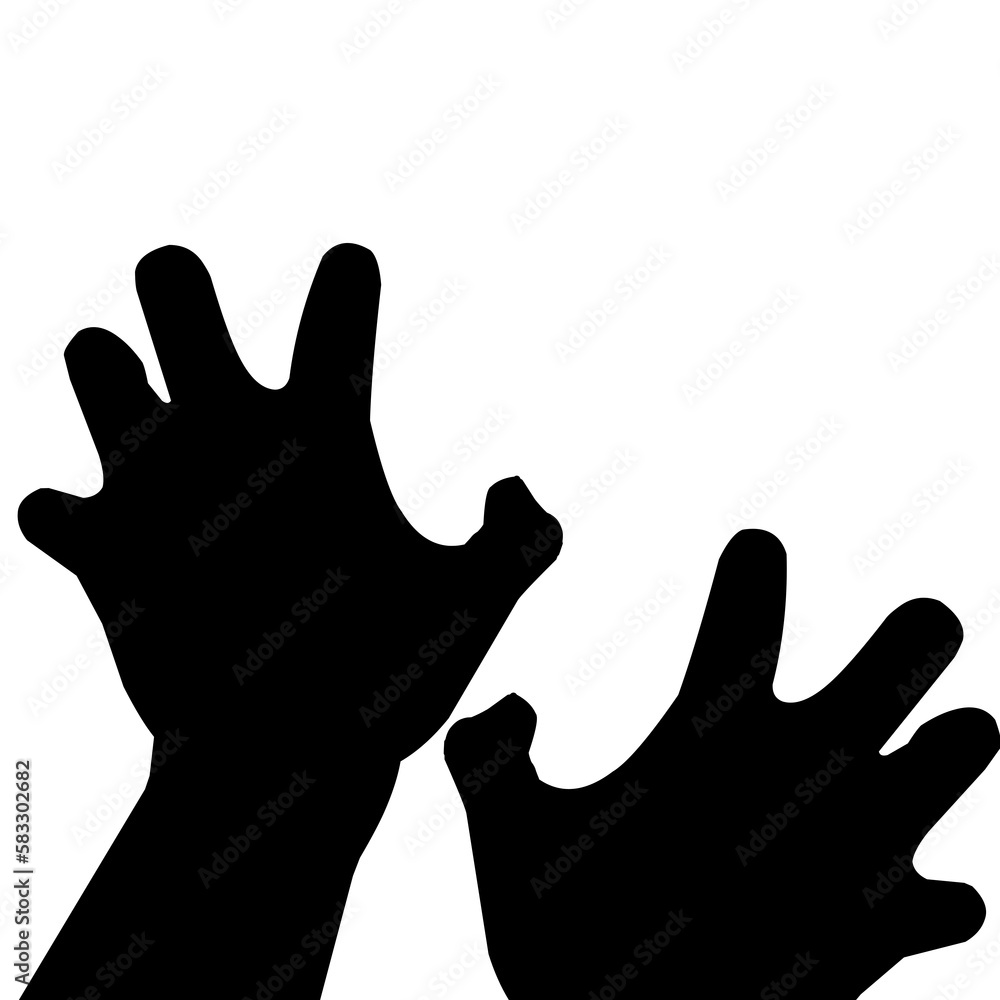 silhouette of gripping hands silhouette of gripping hands