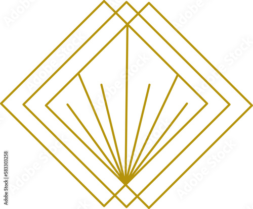 Triple tile elegant logo element