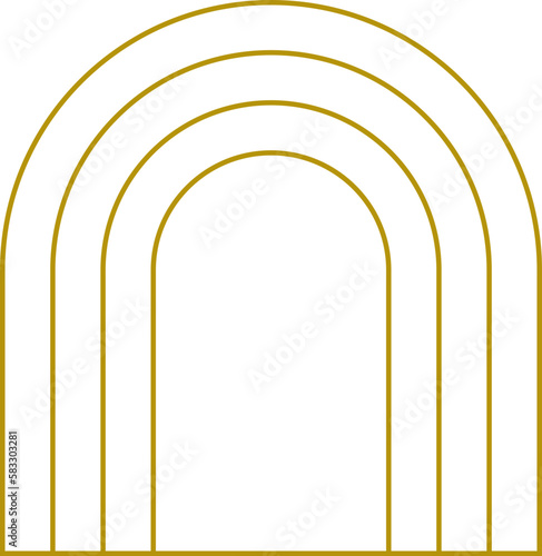 Multiple arch  elegant logo element
