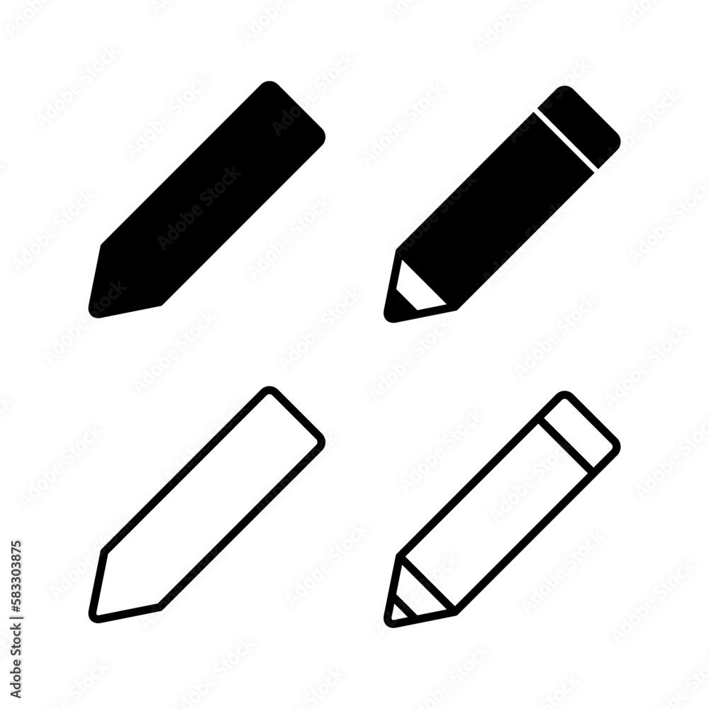 Pencil icon vector illustration. pen sign and symbol. edit icon vector Pencil icon vector illustration. pen sign and symbol. edit icon vector