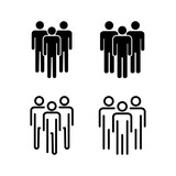 People icon vector illustration. person sign and symbol. User Icon vector