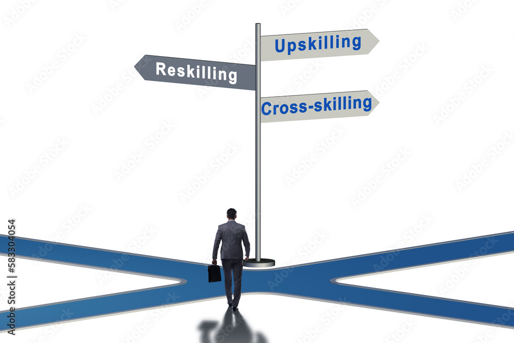 At the crossroads choosing between up-skilling and re-skilling At the crossroads choosing between up-skilling and re-skilling