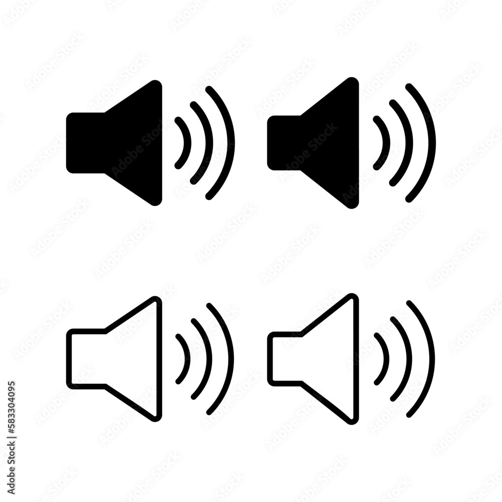 Speaker icon vector illustration. volume sign and symbol. loudspeaker icon. sound symbol Speaker icon vector illustration. volume sign and symbol. loudspeaker icon. sound symbol