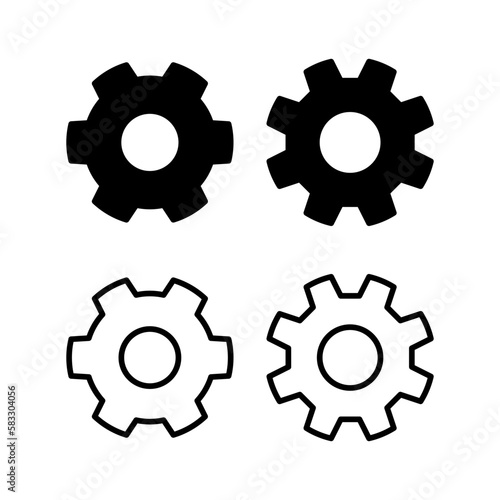 setting Icon vector illustration. Cog settings sign and symbol. Gear Sign