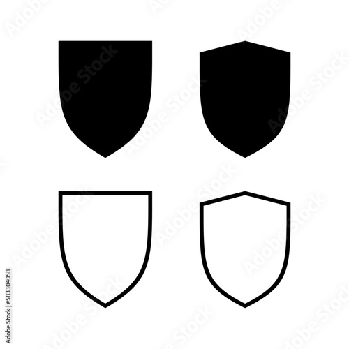 Shield icon vector illustration. Protection icon. Security sign and symbol