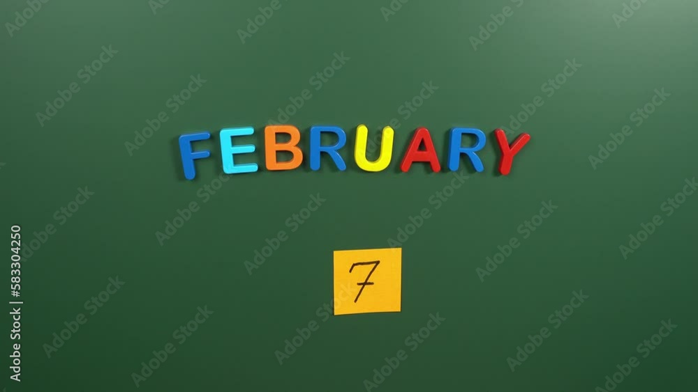 Hand sticking a sticker 7 February calendar day on school board. 7 date of February. Seventh day of February. 7th date number. 7 day calendar. Seven date. indian Rose Hand sticking a sticker 7 February calendar day on school board. 7 date of February. Seventh day of February. 7th date number. 7 day calendar. Seven date. indian Rose