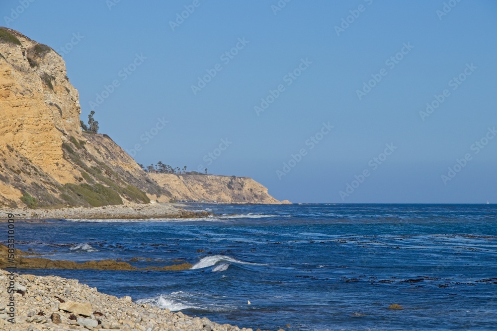 Hiking along the Pacific Coastline of the Palos Verdes Peninsula in south Los Angeles County