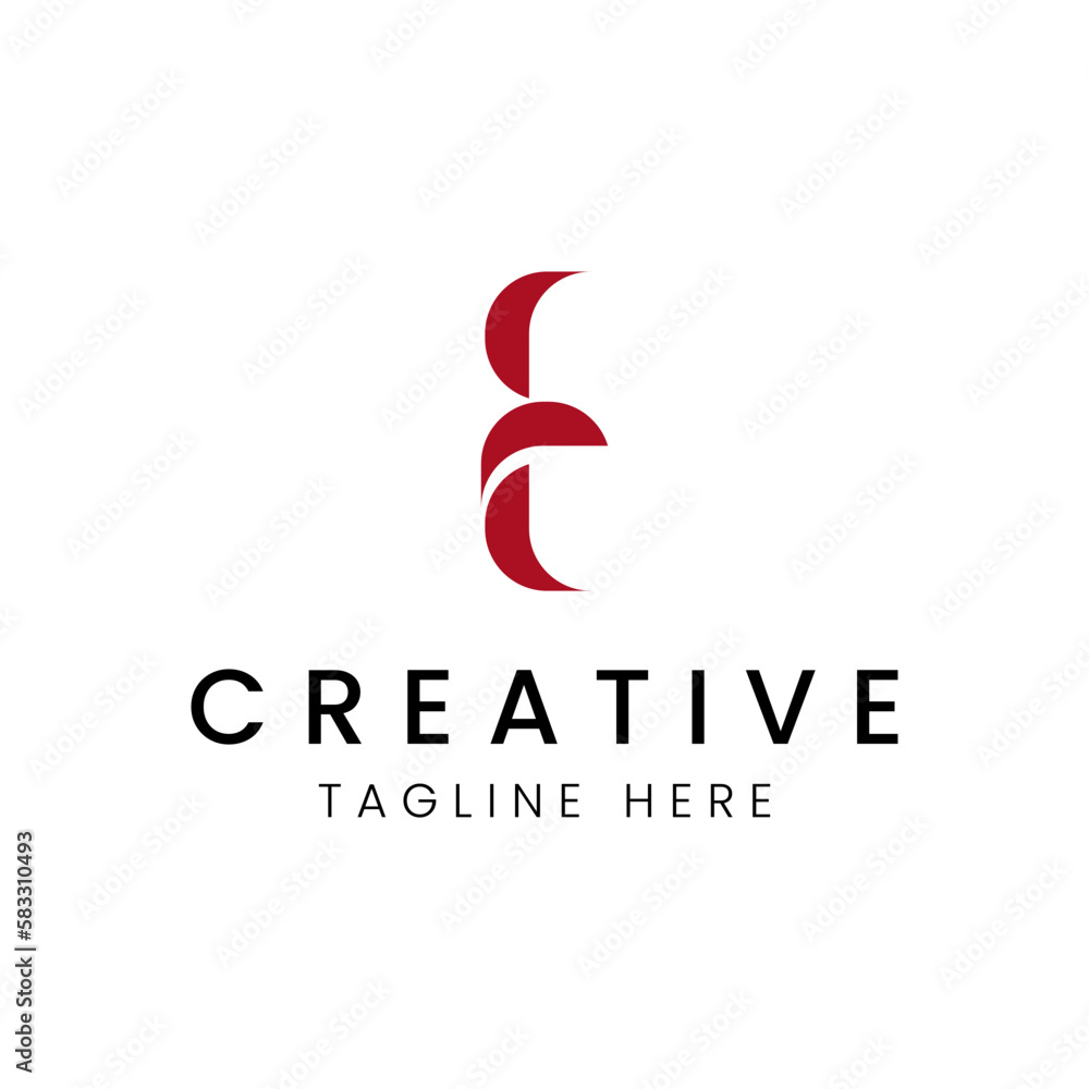 E Letter Mark Logo Vector Design E Letter Mark Logo Vector Design