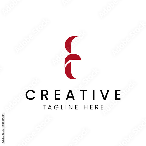 E Letter Mark Logo Vector Design