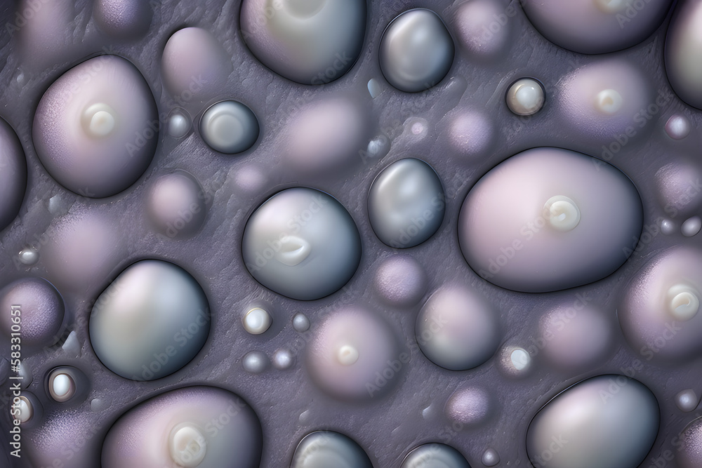 Microworld microbiological illustration of viruses or bacteria. Generative AI Microworld microbiological illustration of viruses or bacteria. Generative AI