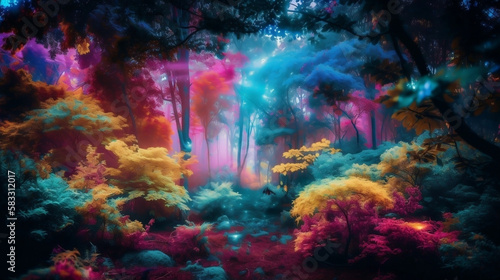 AI Generated Art of Nature Forests Landscapes