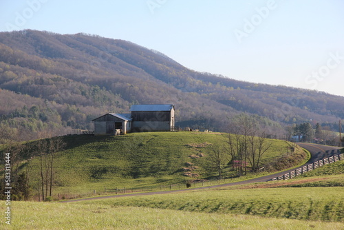 Views from the rural Virginia farmlands photo