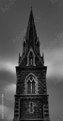Φωτογραφία Church steeple black and white