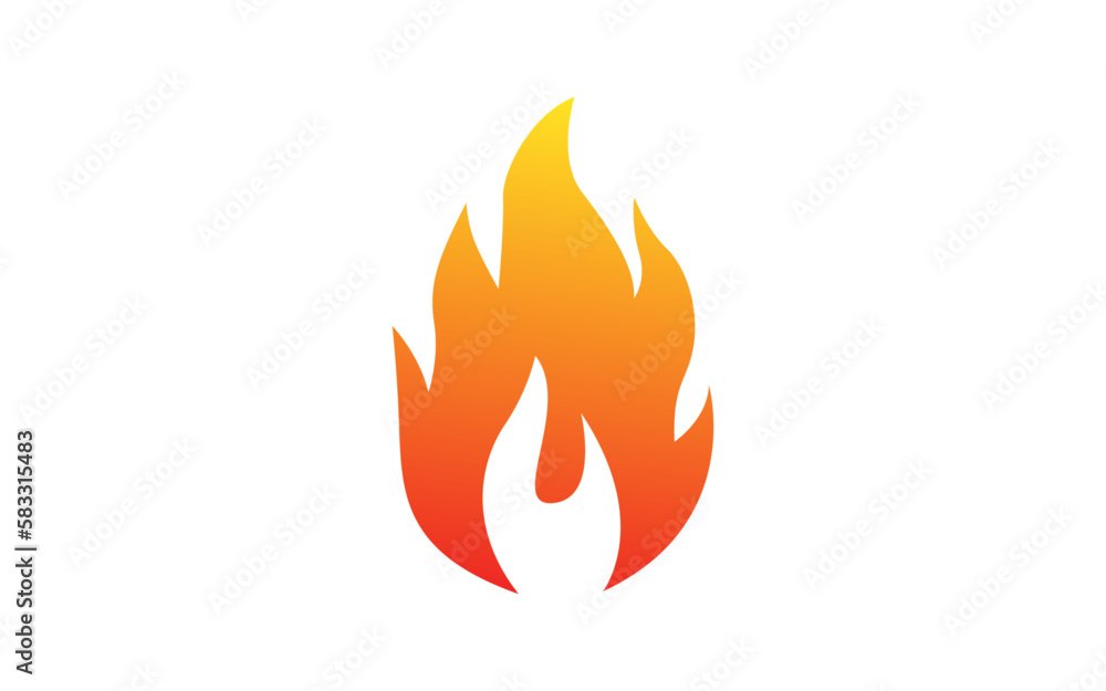 FIRE logo element with isolated illustration for identity template FIRE logo element with isolated illustration for identity template