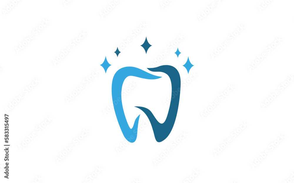 DENTIST logo element with isolated illustration for identity template DENTIST logo element with isolated illustration for identity template