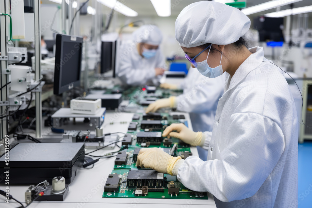 Final Inspection of Electronic Devices in a Manufacturing Facility, generative ai Final Inspection of Electronic Devices in a Manufacturing Facility, generative ai
