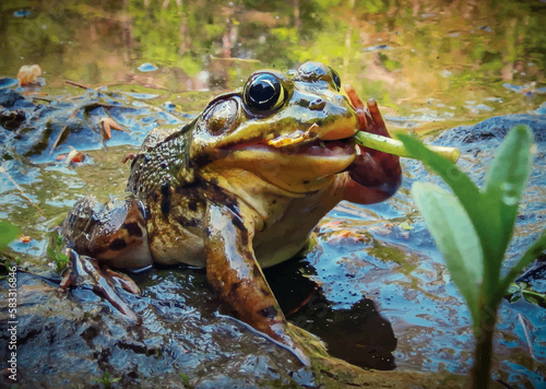 'Smoking' Frog