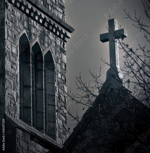 New England gothic church