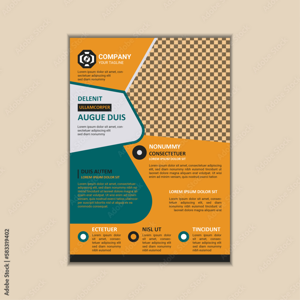 Corporate business flyer template simple and clean a4 size vector design Corporate business flyer template simple and clean a4 size vector design