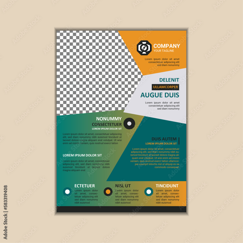 Corporate business flyer template simple and clean a4 size vector design Corporate business flyer template simple and clean a4 size vector design