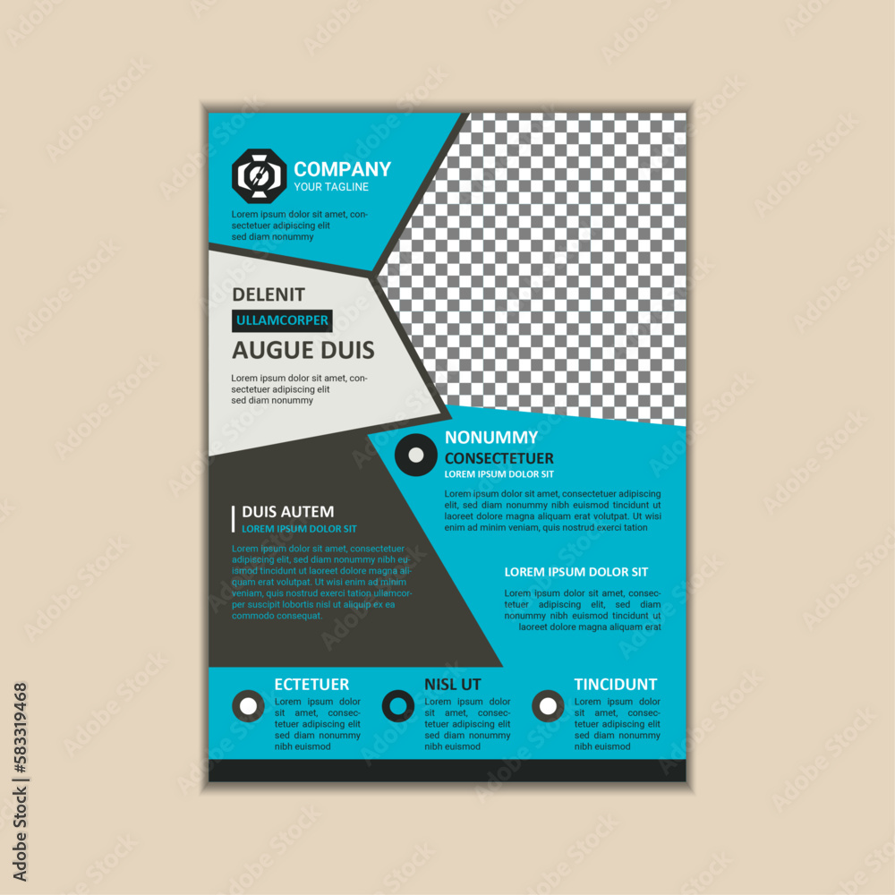Corporate business flyer template simple and clean a4 size vector design Corporate business flyer template simple and clean a4 size vector design