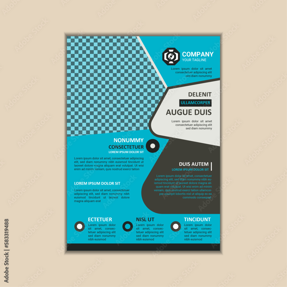 Corporate business flyer template simple and clean a4 size vector design Corporate business flyer template simple and clean a4 size vector design