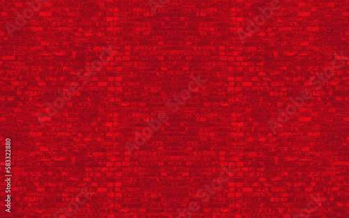 Obraz na plátně Vector seamless flemish bond brick wall texture