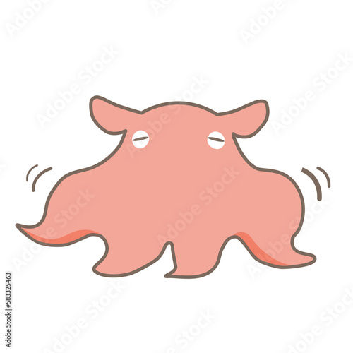 動くメンダコのキャラクター