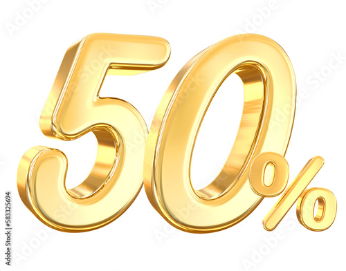 50 Percent Golden Sale off discount