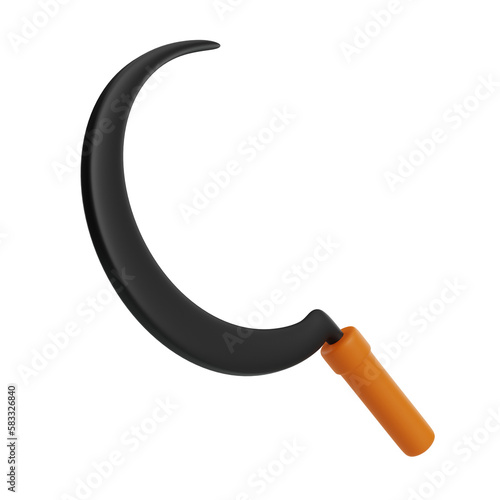 sickle 3d illustration