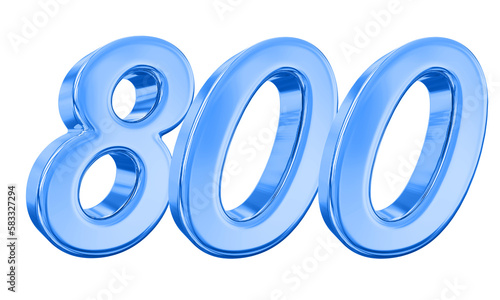 800 Blue Number