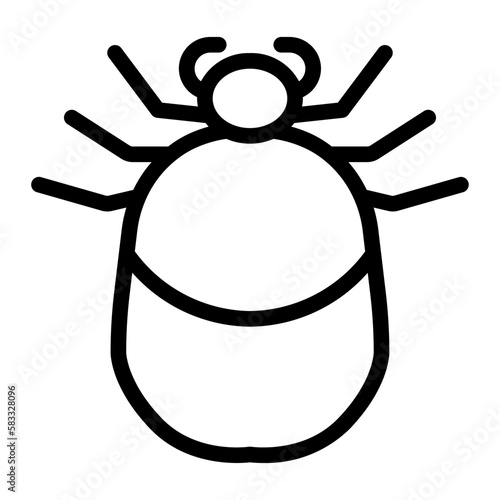 mite line icon