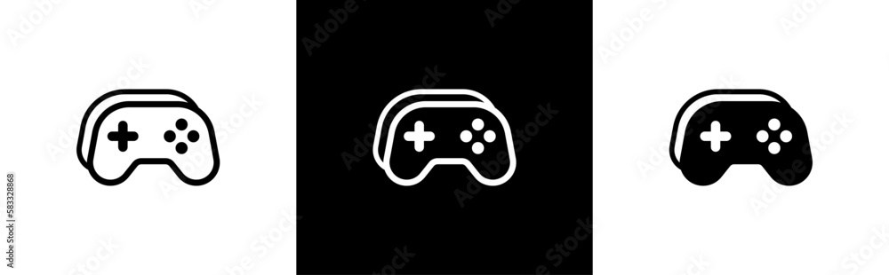Game console icon. gamepad symbol. video game sign, vector illustration	